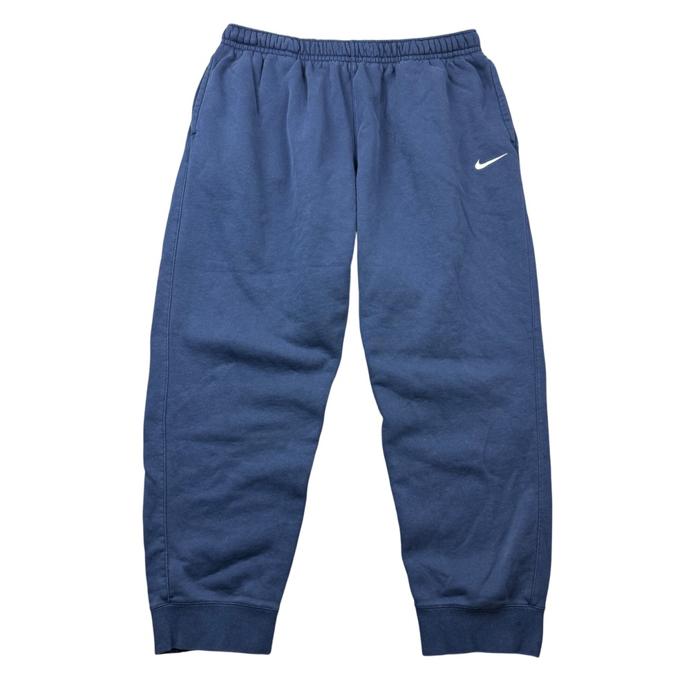 Nike Mens 4XL Navy Blue Club Fleece Joggers Embroidered Swoosh Sweatpants Lounge